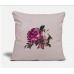 Floral Cotton Womens Fleur Tshirt Flower Tops Light Taupe Pillow